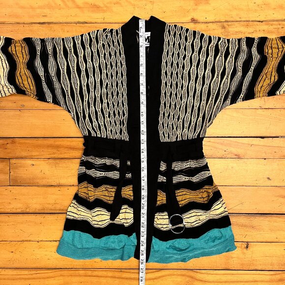 M by Missoni Belted Chevron Kimono Cardigan, Size 8 - Picture 12 of 12